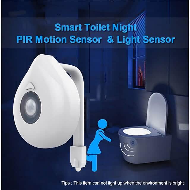 Smart PIR Motion Sensor Toilet Seat Night Light-Smart PIR Motion Sensor Toilet Seat Night Light