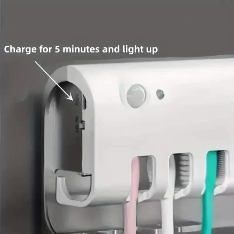 Smart Wall-Mounted Toothbrush UV Sterilizer-Smart Wall-Mounted Toothbrush UV Sterilizer