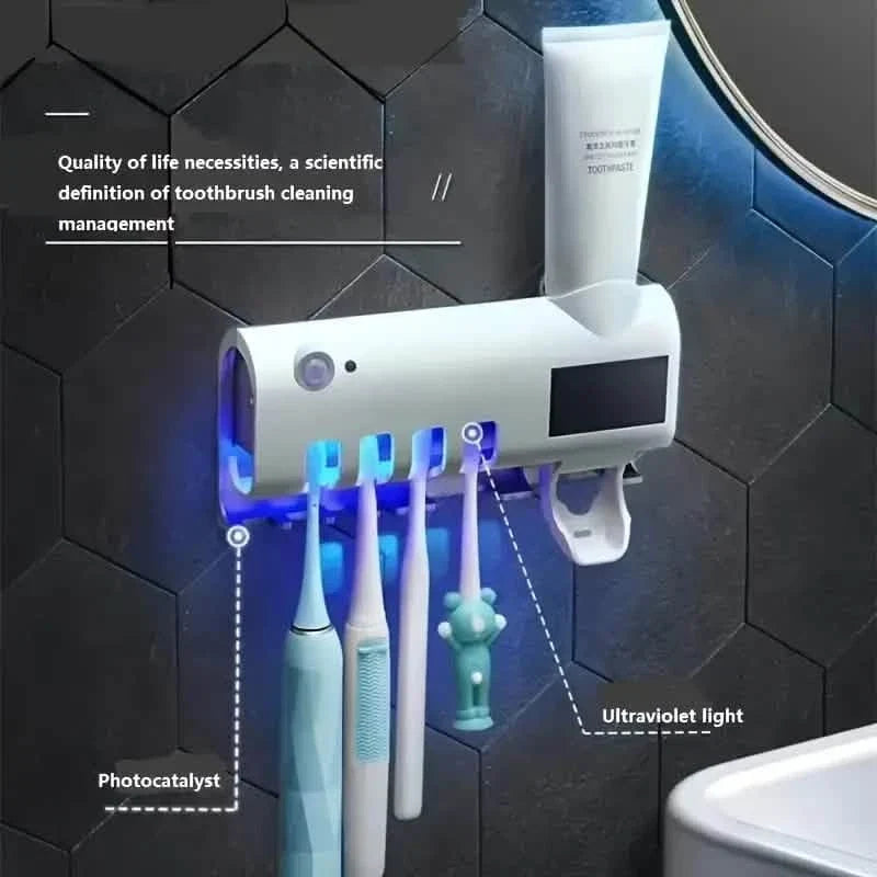 Smart Wall-Mounted Toothbrush UV Sterilizer-Smart Wall-Mounted Toothbrush UV Sterilizer