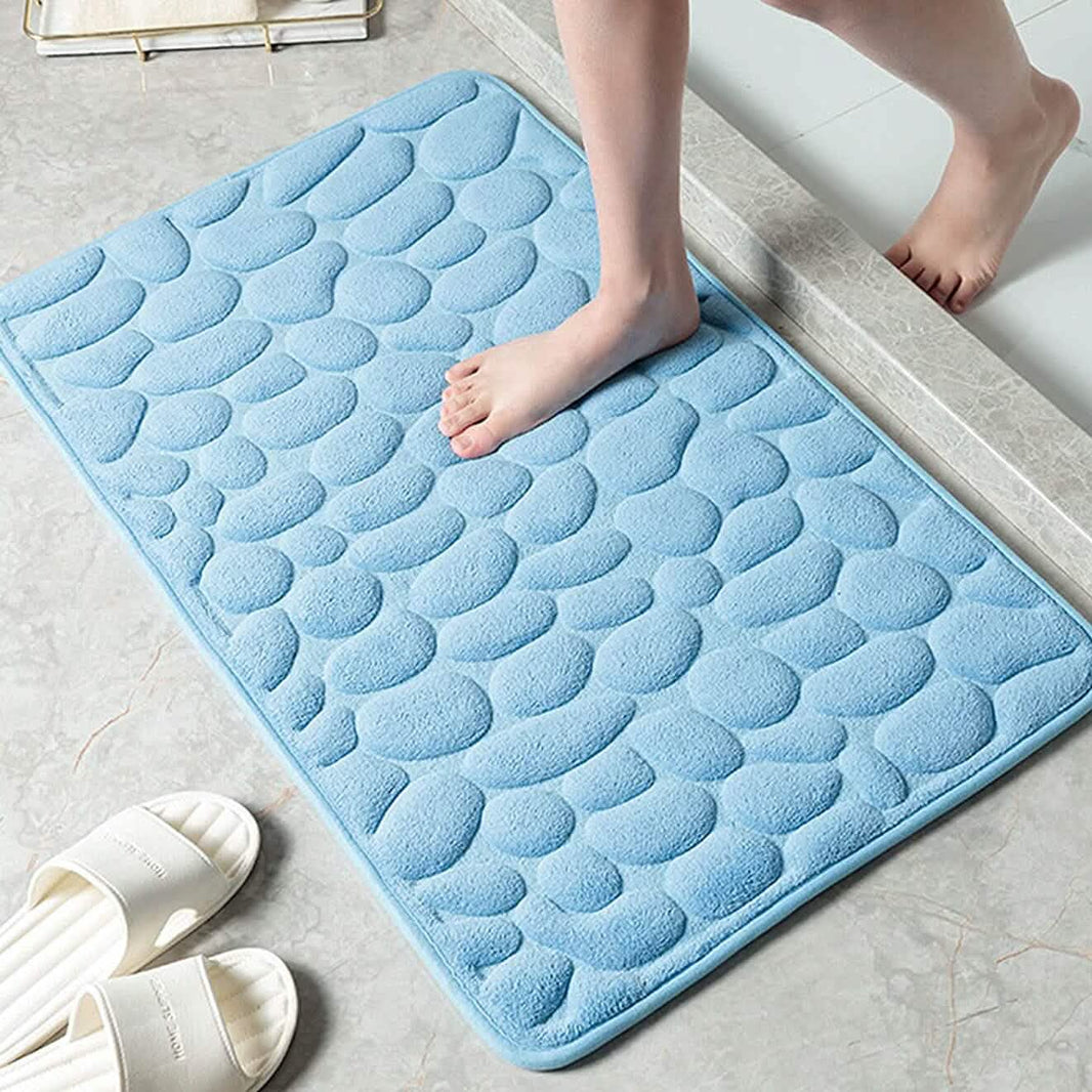 Soft Memory Foam Non Slip Cobblestone Embossing Bath Mat-Soft Memory Foam Non Slip Cobblestone Embossing Bath Mat