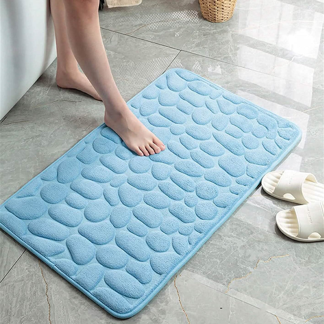 Soft Memory Foam Non Slip Cobblestone Embossing Bath Mat-Soft Memory Foam Non Slip Cobblestone Embossing Bath Mat
