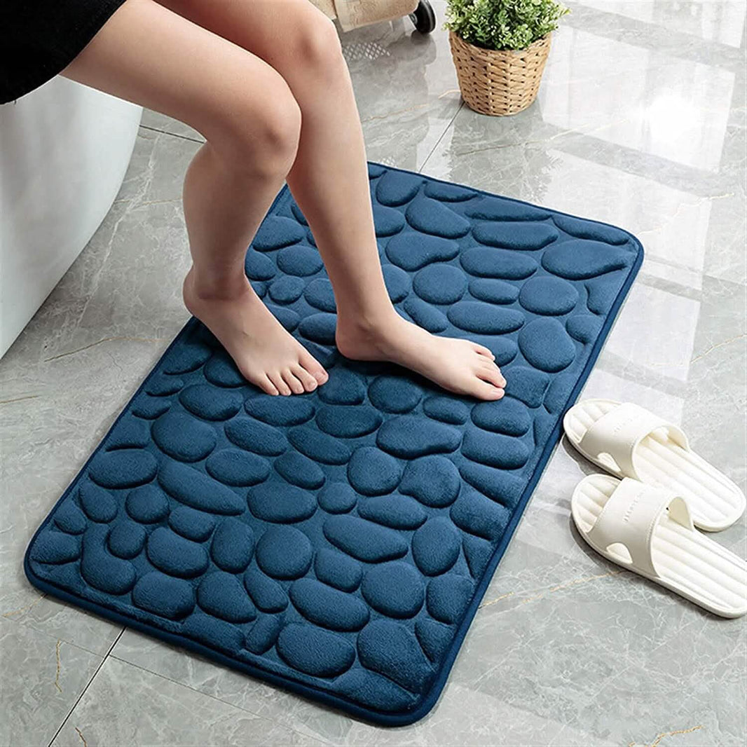 Soft Memory Foam Non Slip Cobblestone Embossing Bath Mat-Soft Memory Foam Non Slip Cobblestone Embossing Bath Mat