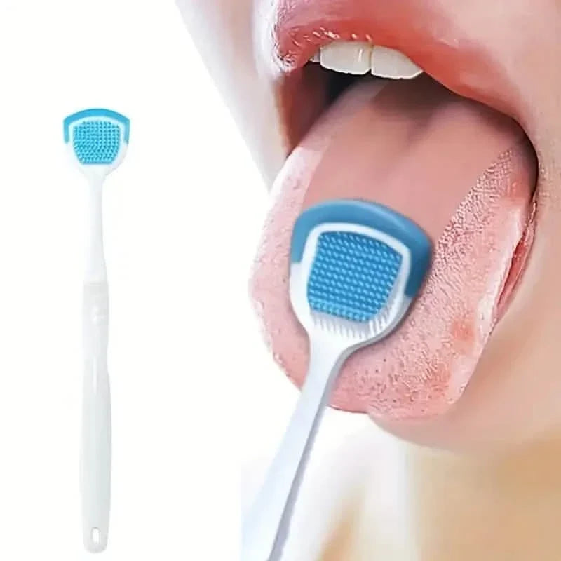 Soft Silicone Tongue Scraper Cleaning Toothbrush-Soft Silicone Tongue Scraper Cleaning Toothbrush