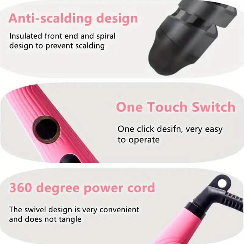Spiral Curl Professional Hair Curling Wand-Spiral Curl Professional Hair Curling Wand