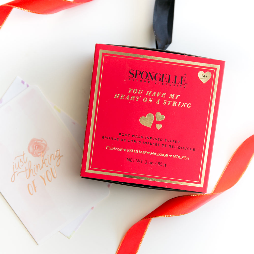 You Have My Heart on a String: Boxed Heart Shaped Sponge-You Have My Heart on a String: Boxed Heart Shaped Sponge