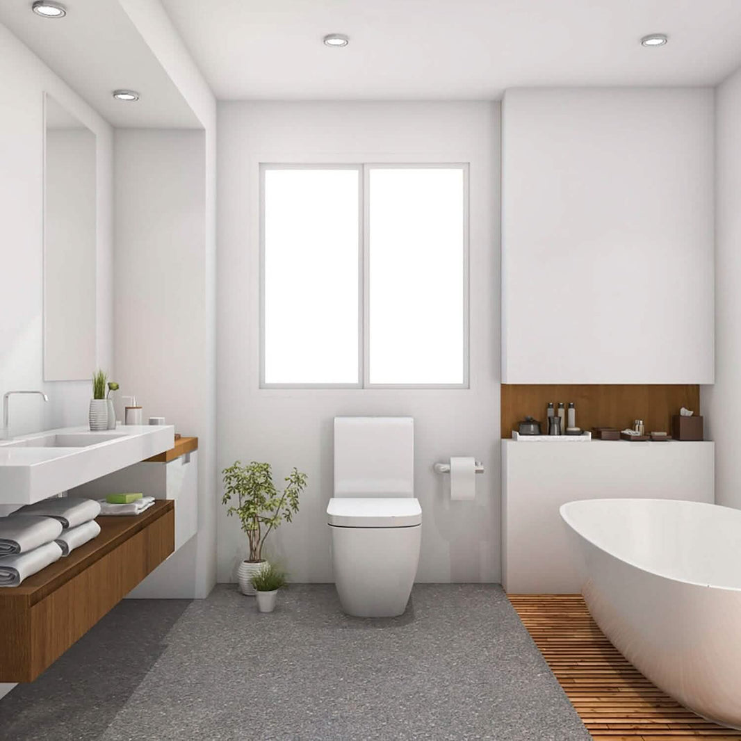 Square Toilet Seat with Grip-Tight Seat Bumpers-Square Toilet Seat with Grip-Tight Seat Bumpers