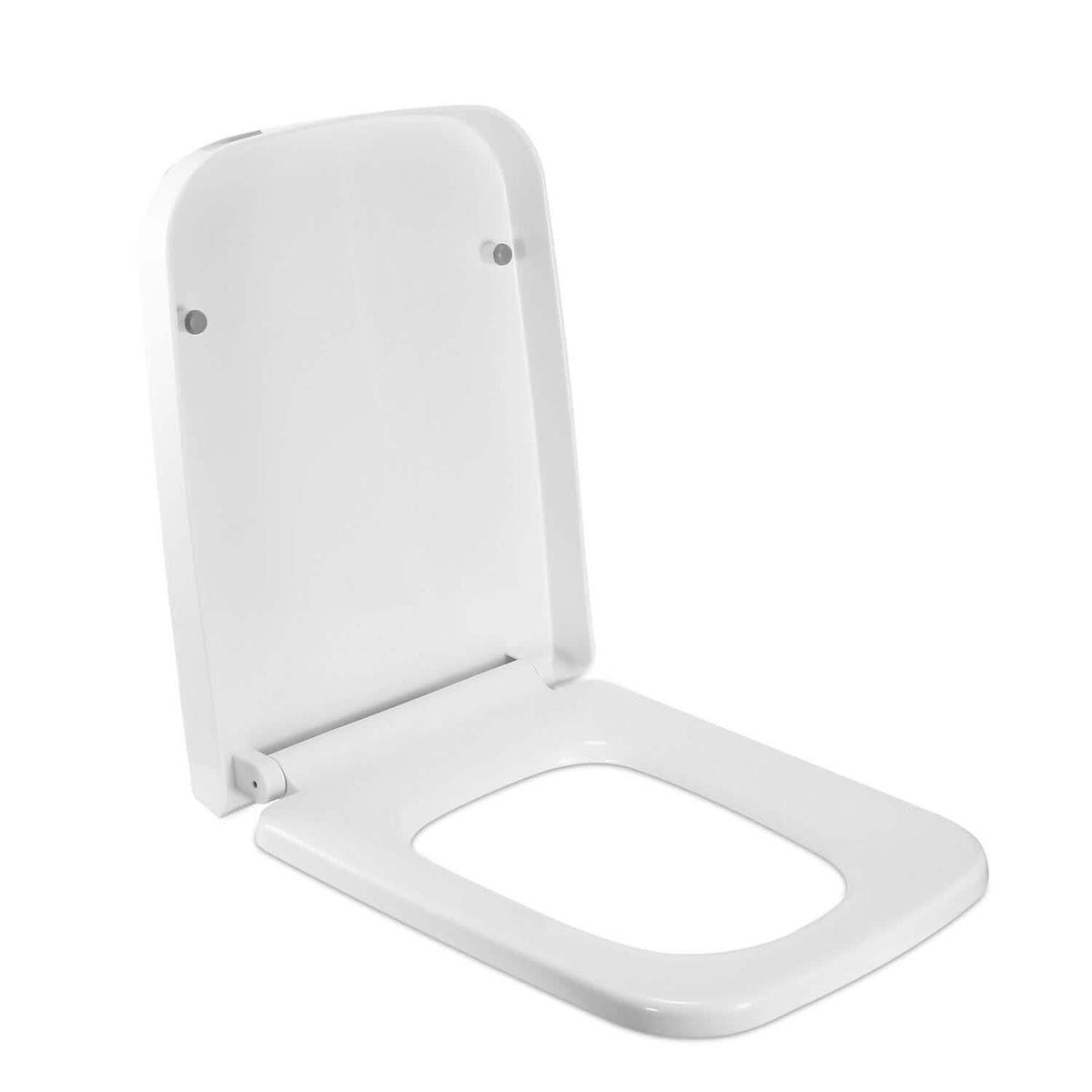 Square Toilet Seat with Grip-Tight Seat Bumpers-Square Toilet Seat with Grip-Tight Seat Bumpers