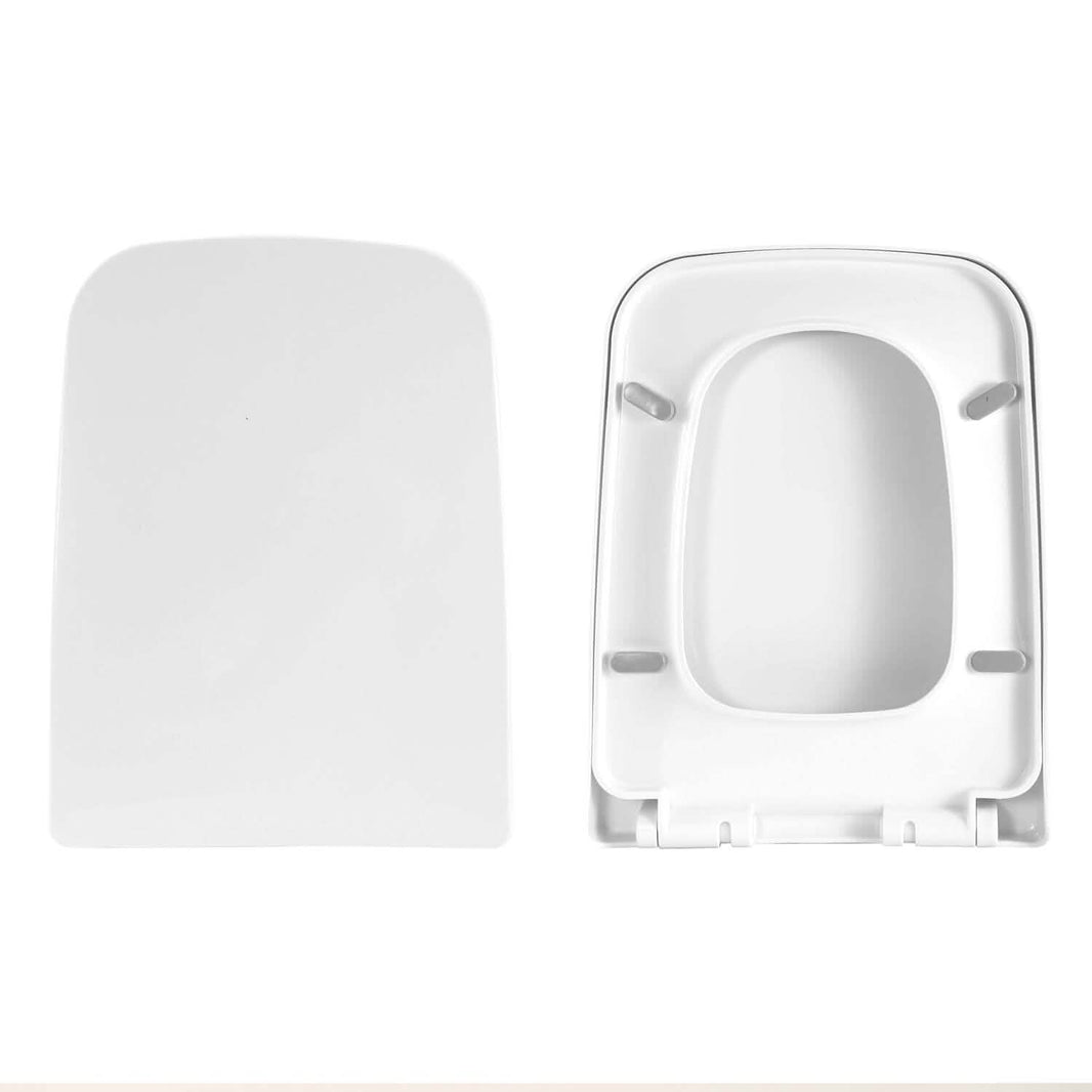 Square Toilet Seat with Grip-Tight Seat Bumpers-Square Toilet Seat with Grip-Tight Seat Bumpers