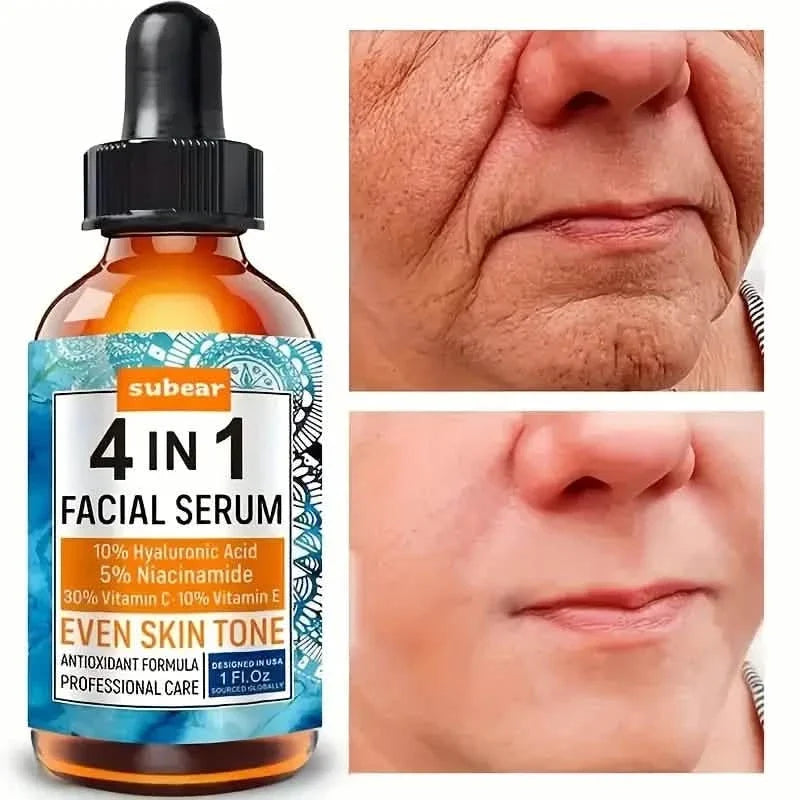 Subear 4-In-1 Facial Serum - Hydrates, Repairs, and Rejuvenates Skin with Hyaluronic Acid-Subear 4-In-1 Facial Serum - Hydrates, Repairs, and Rejuvenates Skin with Hyaluronic Acid