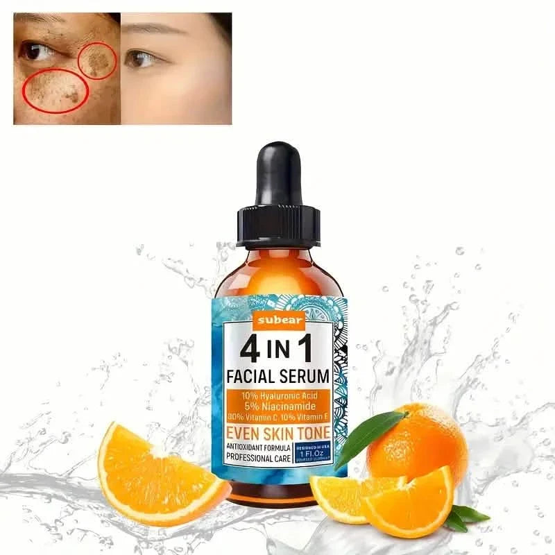 Subear 4-In-1 Facial Serum - Hydrates, Repairs, and Rejuvenates Skin with Hyaluronic Acid-Subear 4-In-1 Facial Serum - Hydrates, Repairs, and Rejuvenates Skin with Hyaluronic Acid