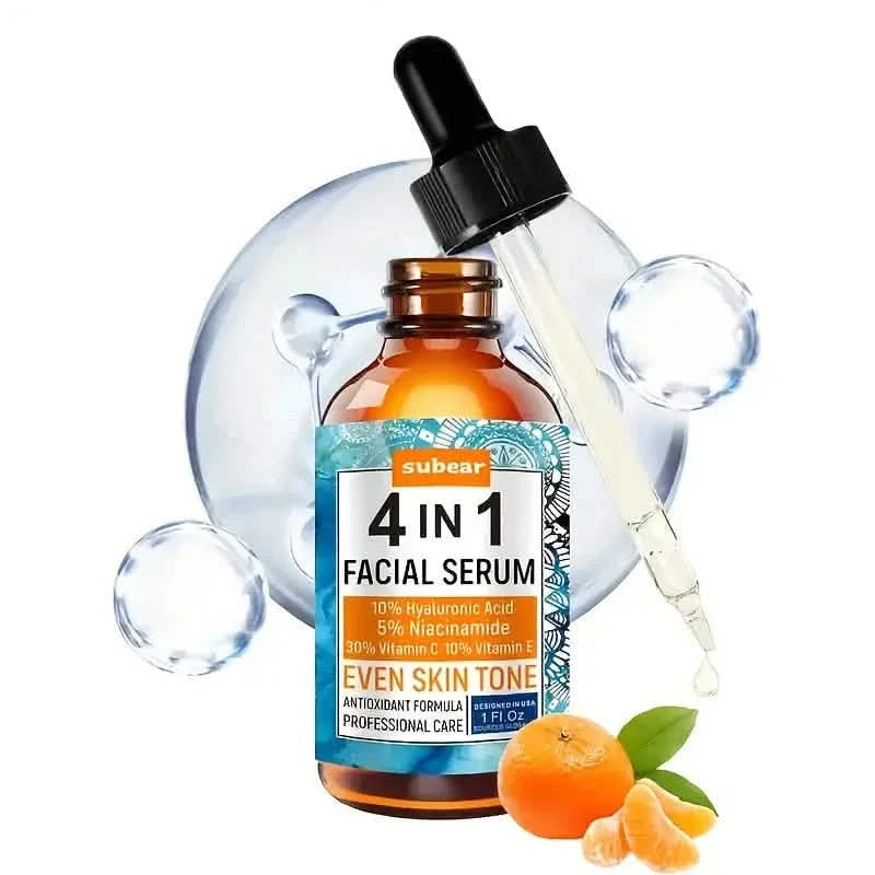 Subear 4-In-1 Facial Serum - Hydrates, Repairs, and Rejuvenates Skin with Hyaluronic Acid-Subear 4-In-1 Facial Serum - Hydrates, Repairs, and Rejuvenates Skin with Hyaluronic Acid