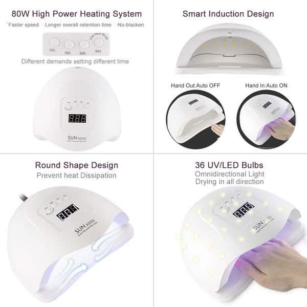 SUN X5 Plus LED Lamp 80W Nail Dryer-SUN X5 Plus LED Lamp 80W Nail Dryer