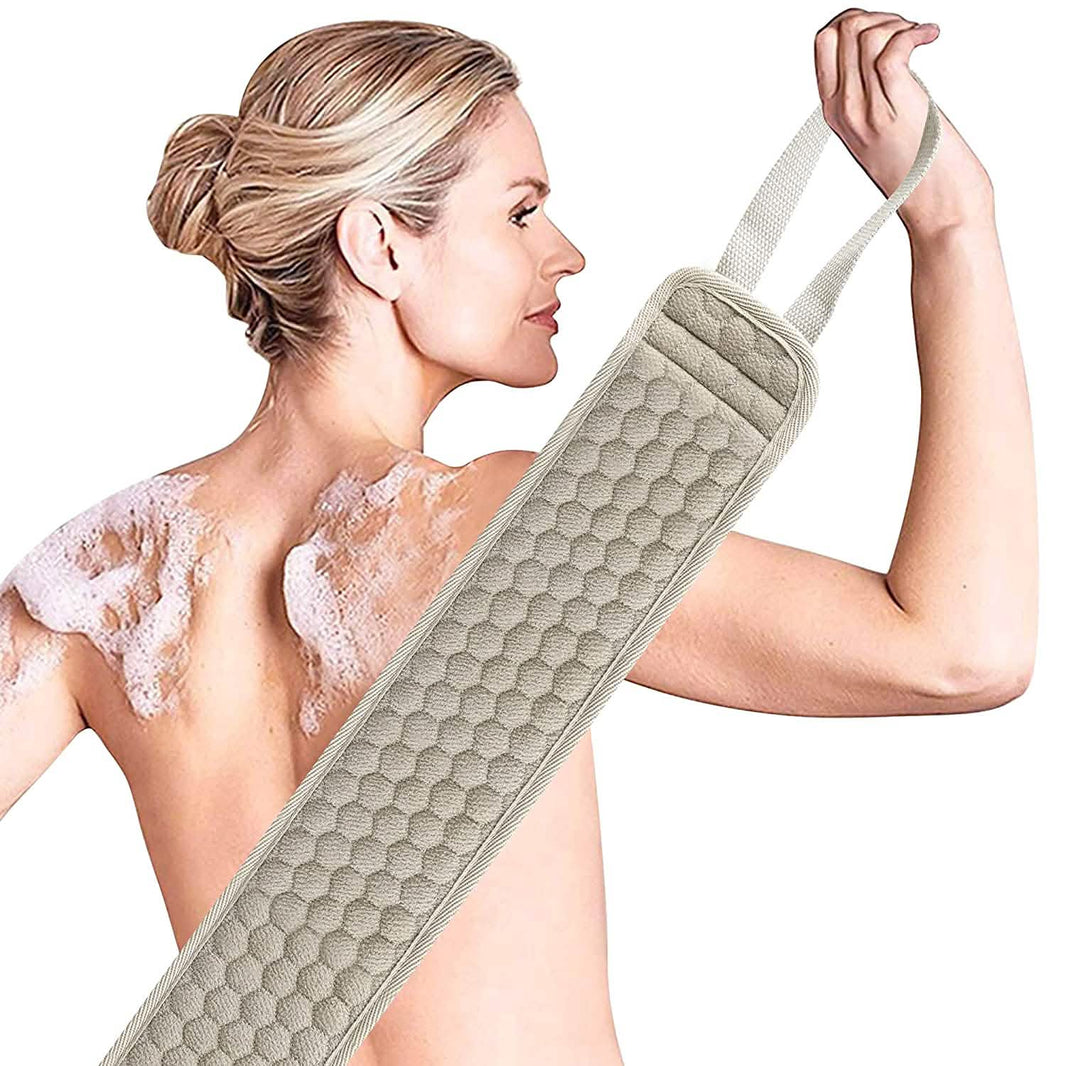 Suntee Exfoliating Back Scrubber and Exfoliating Sponge Pad-Suntee Exfoliating Back Scrubber and Exfoliating Sponge Pad