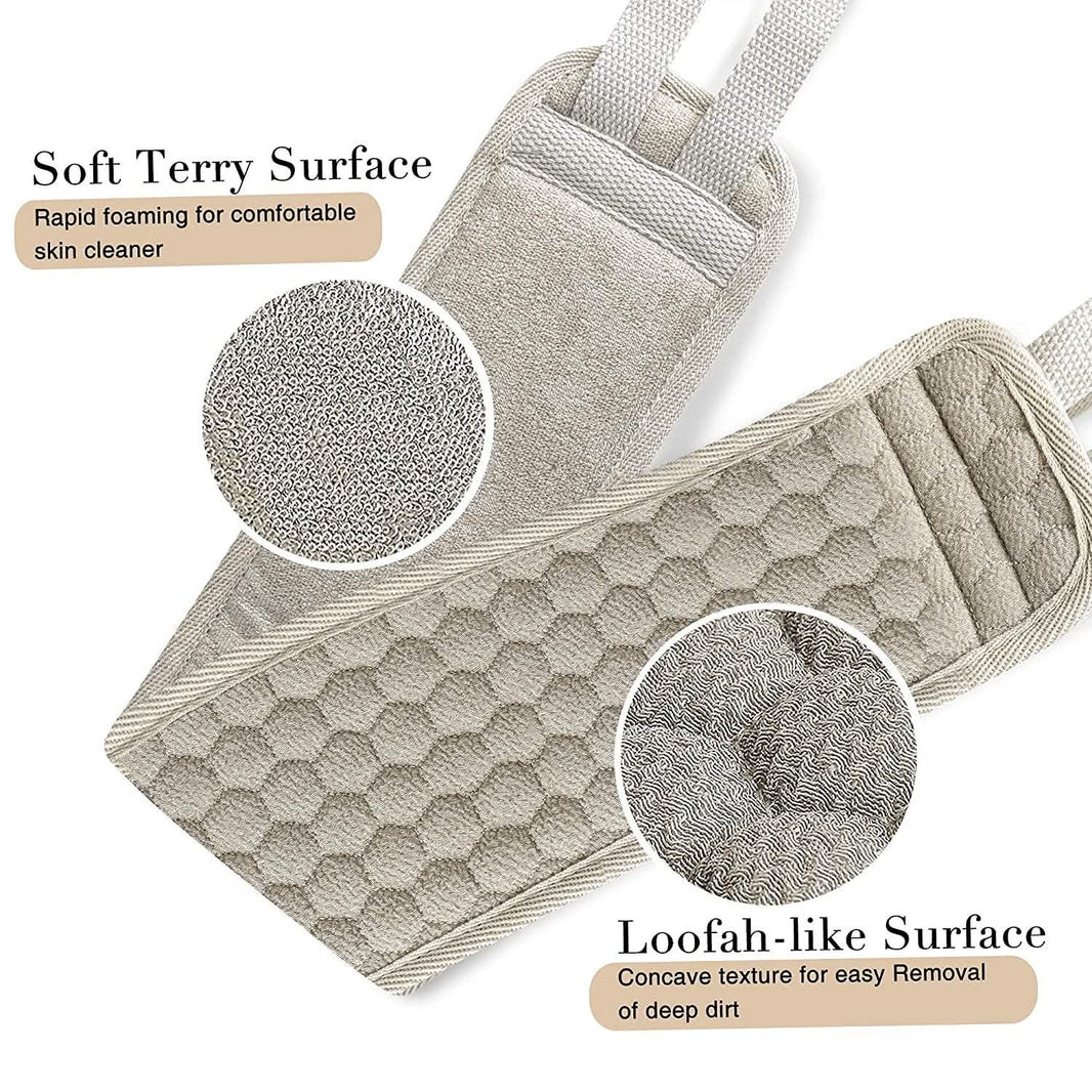 Suntee Exfoliating Back Scrubber and Exfoliating Sponge Pad-Suntee Exfoliating Back Scrubber and Exfoliating Sponge Pad