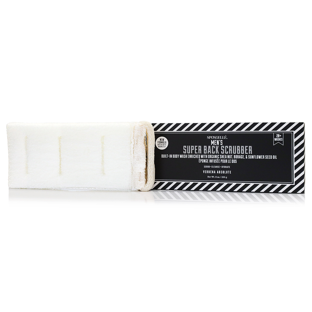 Men's Super Body Wash Infused Back Scrubber-Men's Super Body Wash Infused Back Scrubber