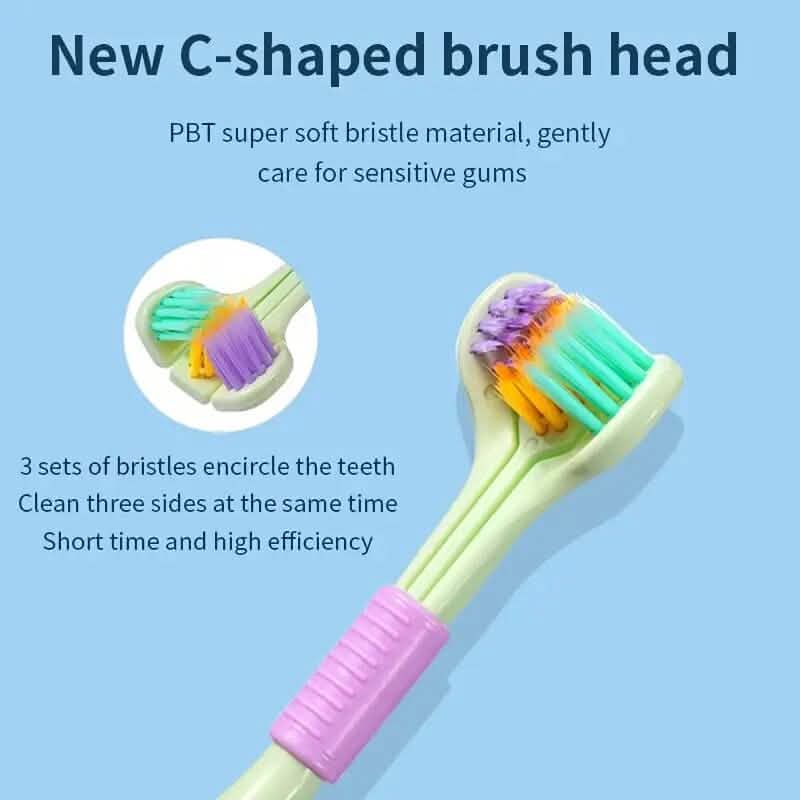 Threesided Soft Bristle Toothbrush-Threesided Soft Bristle Toothbrush