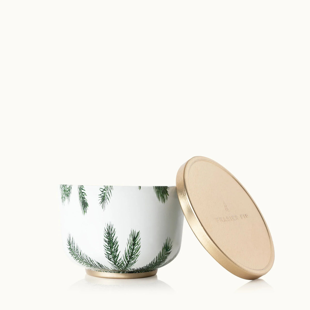 Thymes Frasier Fir Candle Tin with Gold Lid 6.5 OZ-Thymes Frasier Fir Candle Tin with Gold Lid 6.5 OZ