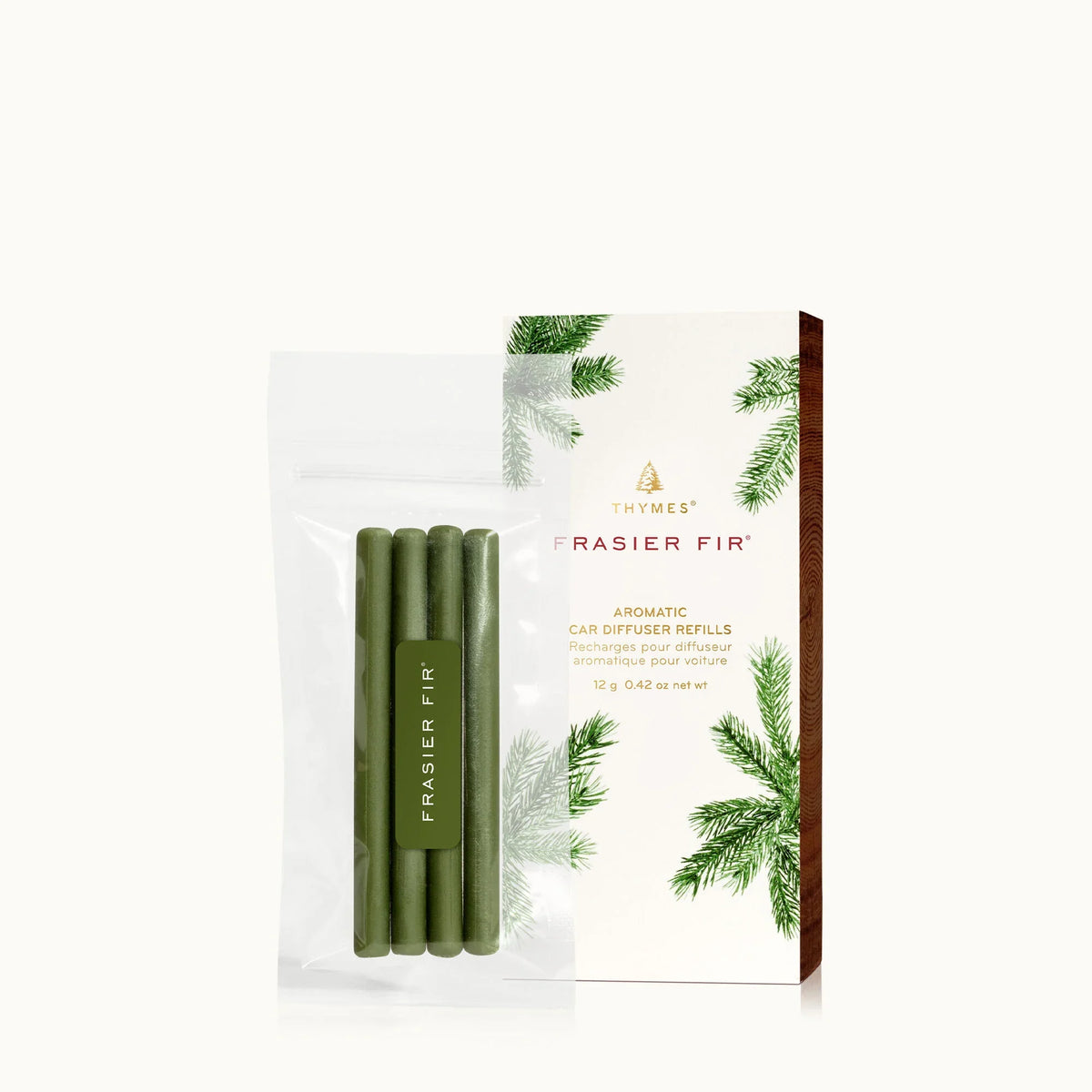 Thymes Frasier Fir Car Diffuser Refill-Thymes Frasier Fir Car Diffuser Refill