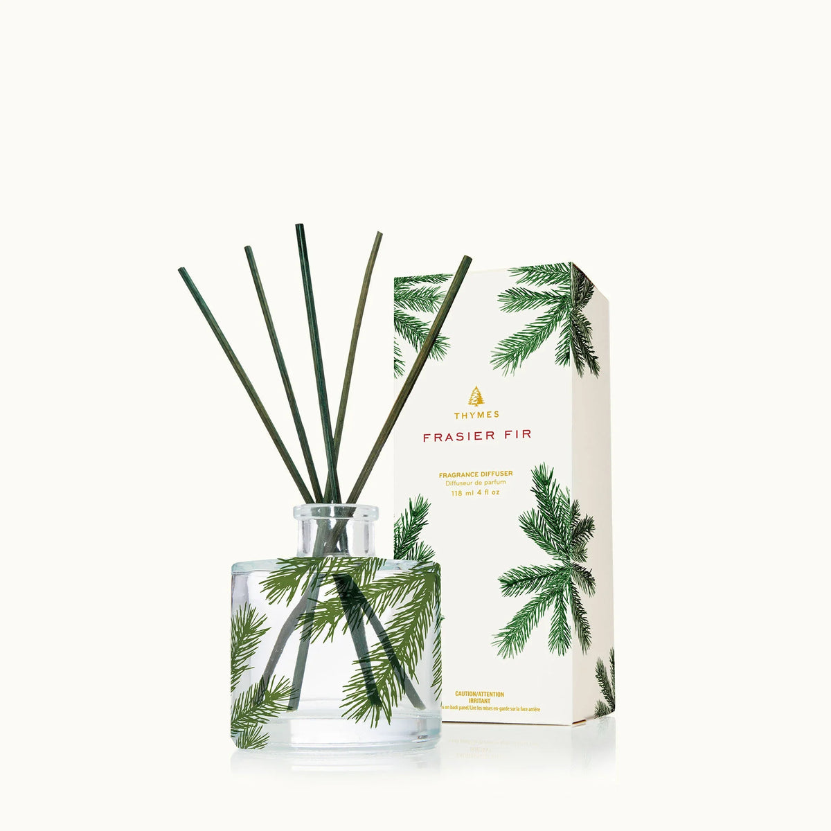 Thymes Frasier Fir Petite Pine Needle Reed Diffuser 4.0 FL OZ-Thymes Frasier Fir Petite Pine Needle Reed Diffuser 4.0 FL OZ