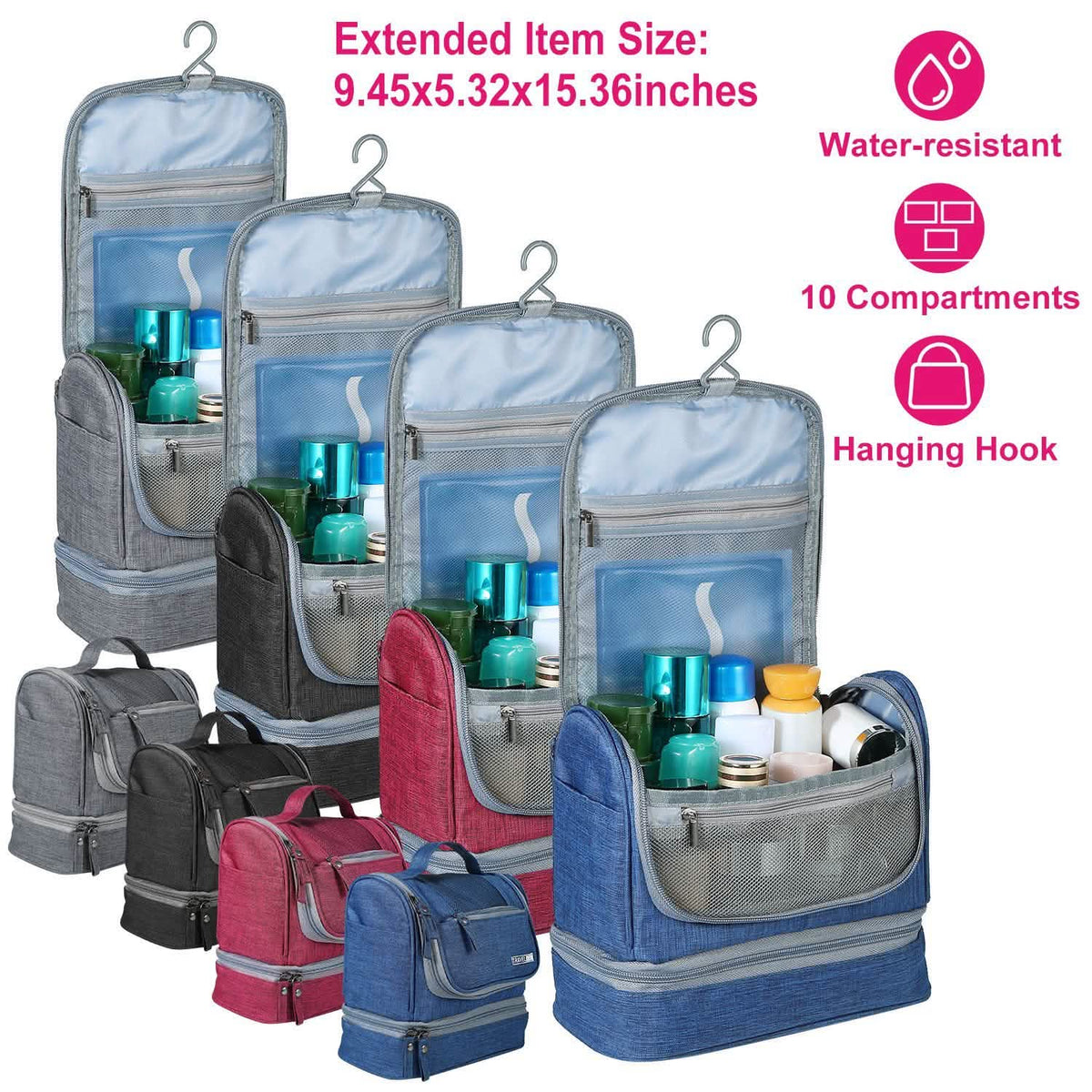 Travel Toiletry Cosmetic Bag-Travel Toiletry Cosmetic Bag