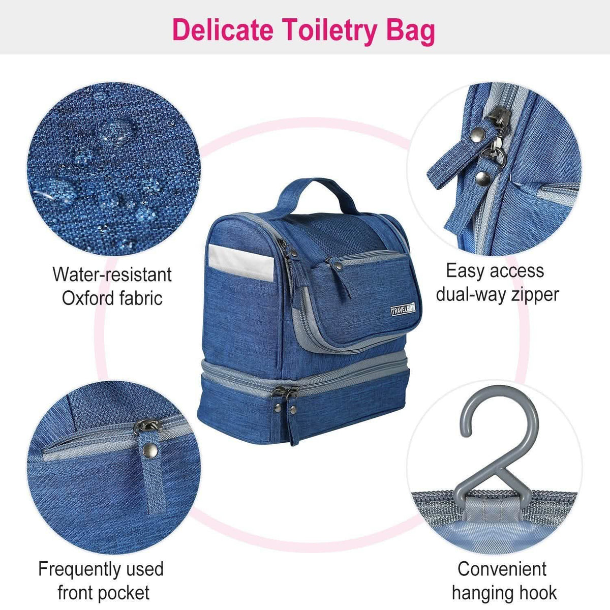 Travel Toiletry Cosmetic Bag-Travel Toiletry Cosmetic Bag