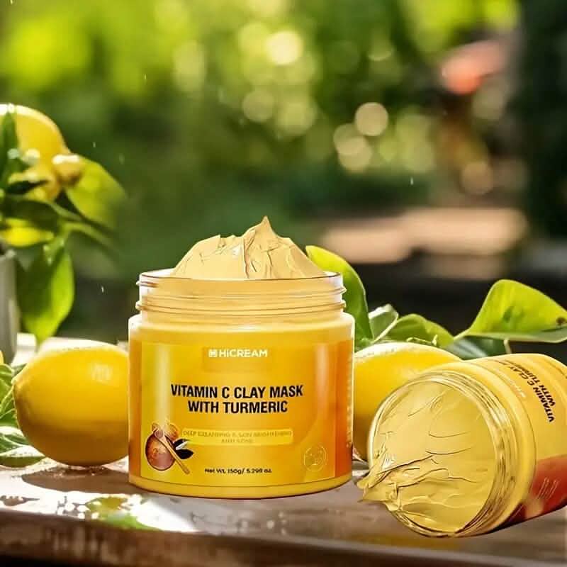 Turmeric Vitamin C Deep Cleaning Clay Facial Mask-Turmeric Vitamin C Deep Cleaning Clay Facial Mask