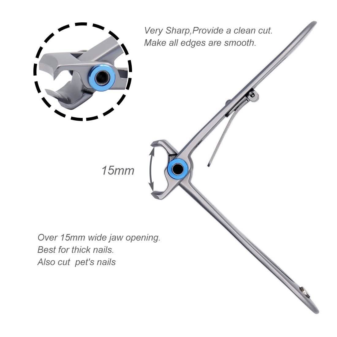Ultra Wide Jaw Opening Nail Clippers Set-Ultra Wide Jaw Opening Nail Clippers Set