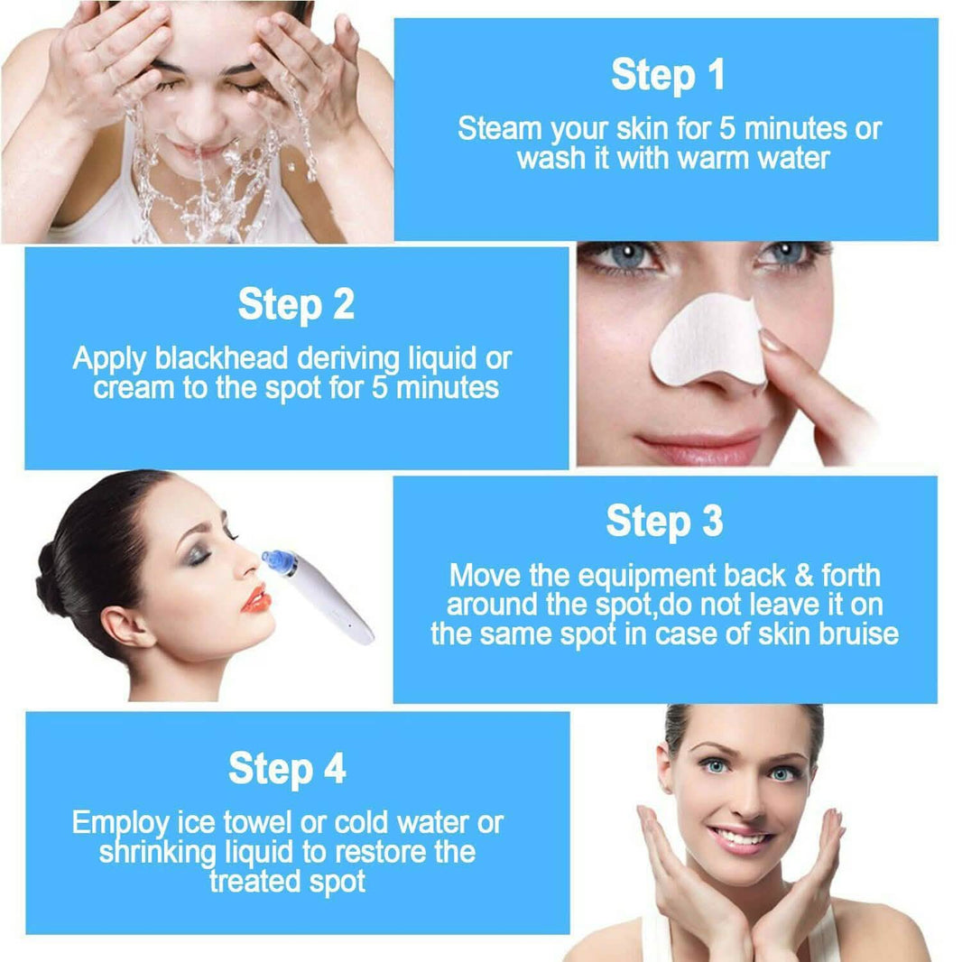 Unisex Electric Blackhead Remover Facial Skin Pore Cleaner-Unisex Electric Blackhead Remover Facial Skin Pore Cleaner