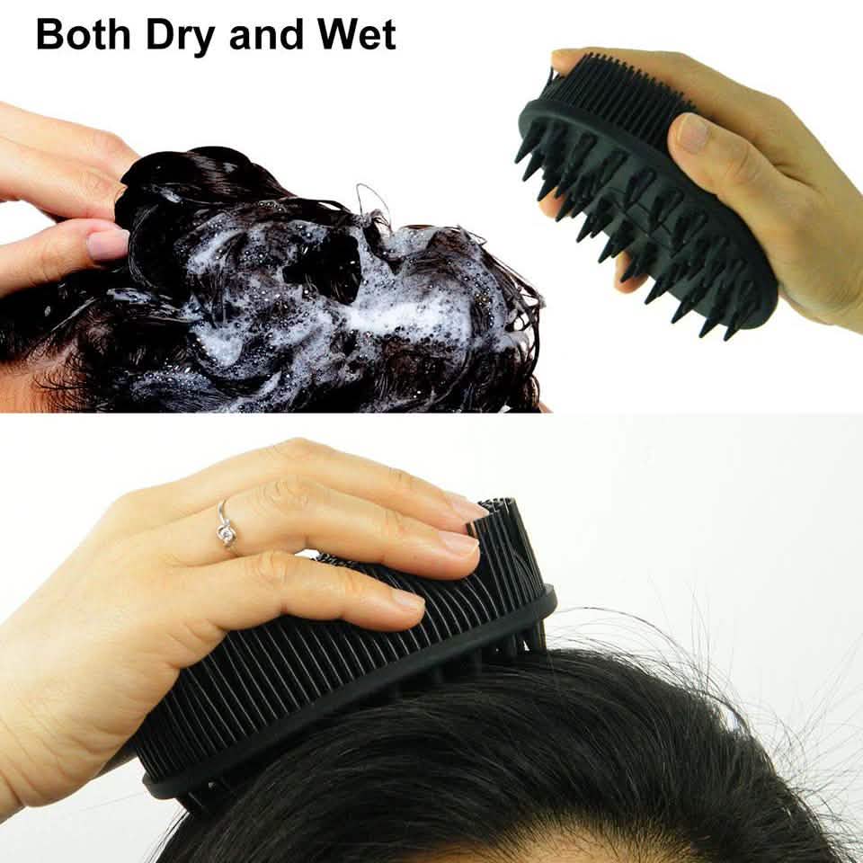 Upgrade Silicone Body Scrubber and Hair Shampoo Brush-Upgrade Silicone Body Scrubber and Hair Shampoo Brush