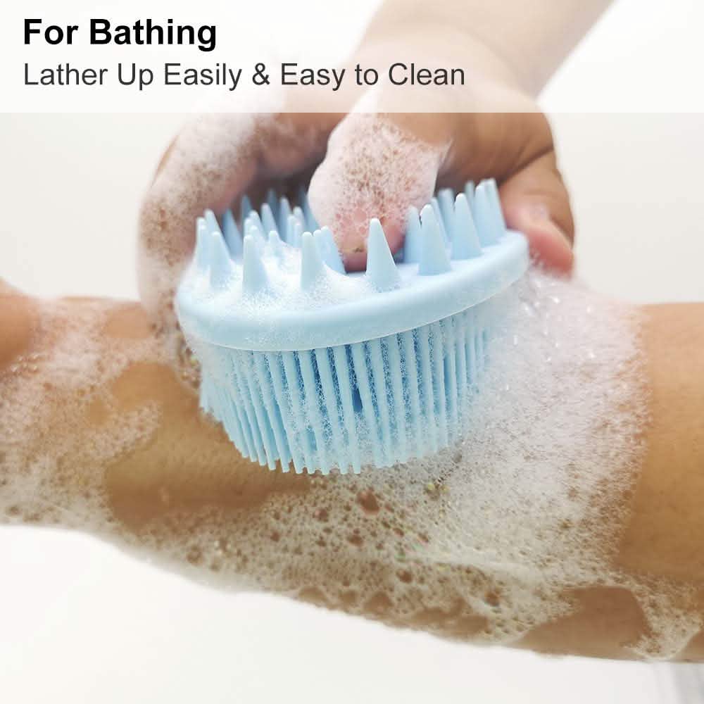 Upgrade Silicone Body Scrubber and Hair Shampoo Brush-Upgrade Silicone Body Scrubber and Hair Shampoo Brush