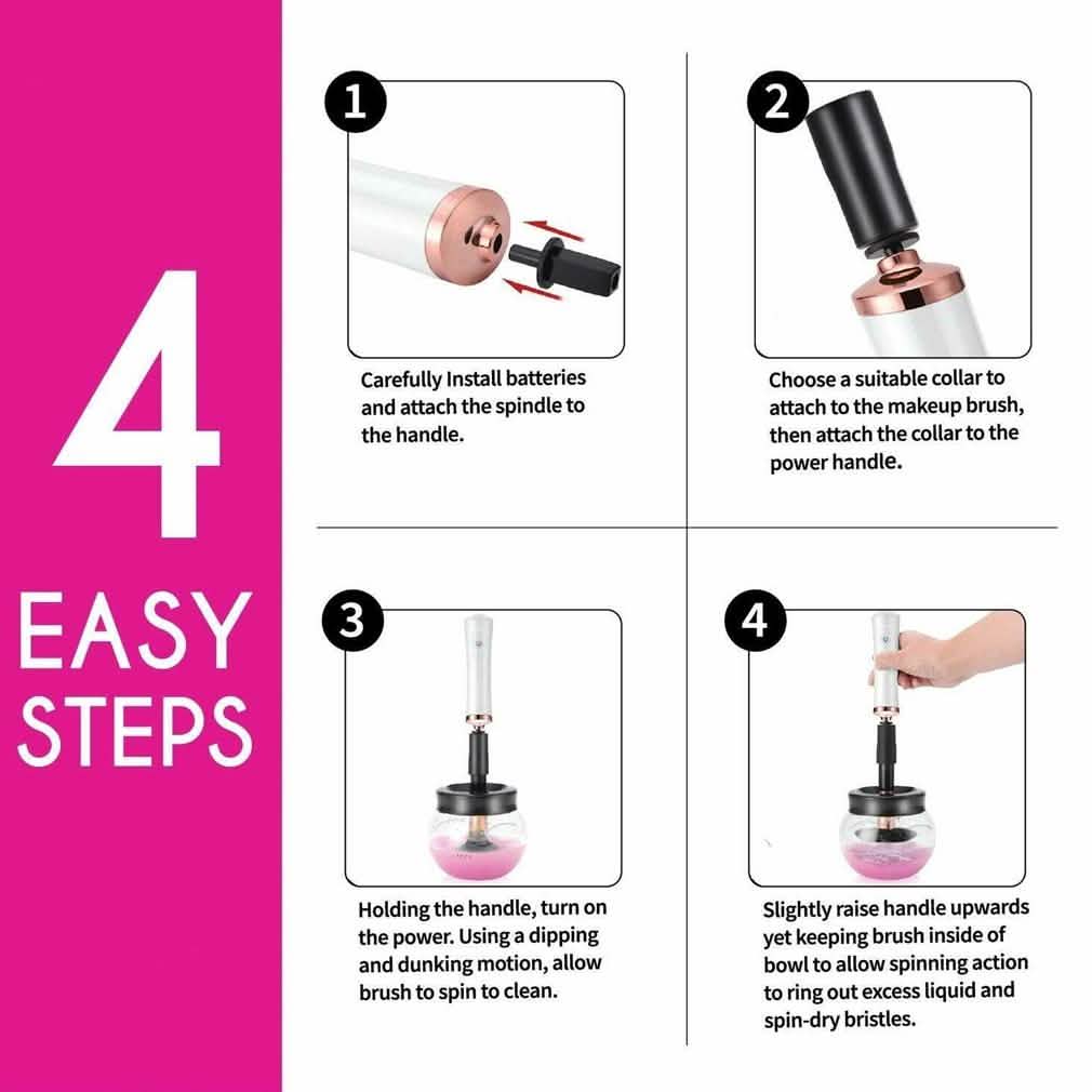 Urban Butterfly Electric Make-Up  Brush Cleaner-Urban Butterfly Electric Make-Up  Brush Cleaner