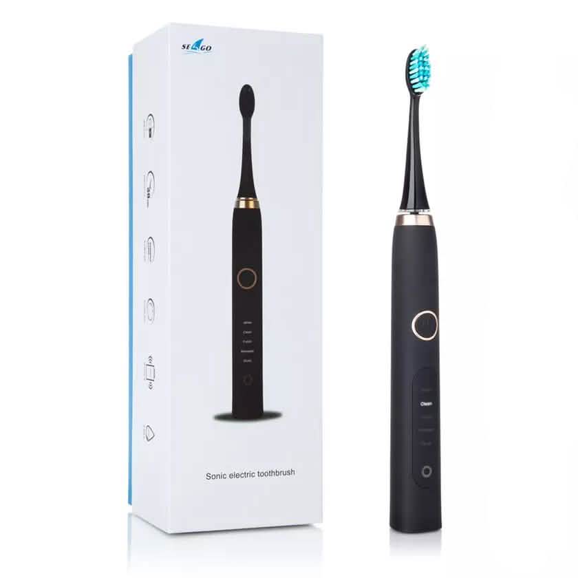 USB Electric Toothbrush with 4 Replacement Heads-USB Electric Toothbrush with 4 Replacement Heads