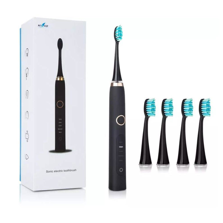 USB Electric Toothbrush with 4 Replacement Heads