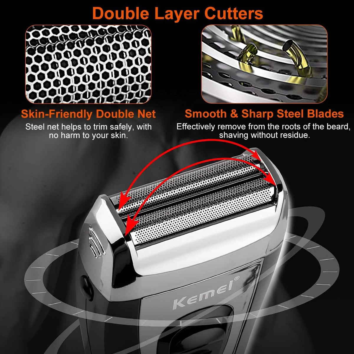 USB Rechargeable Men Electric Shaver-USB Rechargeable Men Electric Shaver