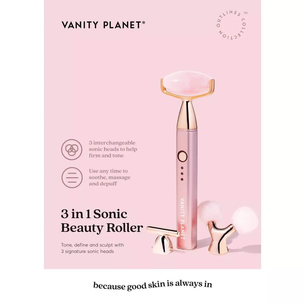 Vanity Planet 3-in-1 Sonic Beauty Face Roller-Vanity Planet 3-in-1 Sonic Beauty Face Roller