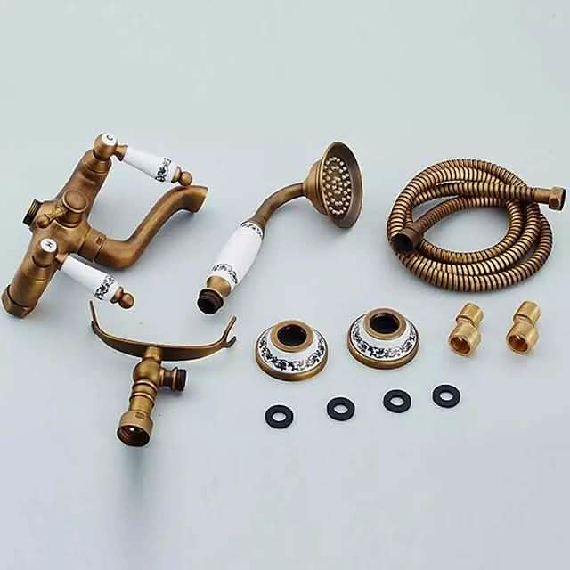 Vintage Style Rainfall Shower Faucet Set-Vintage Style Rainfall Shower Faucet Set