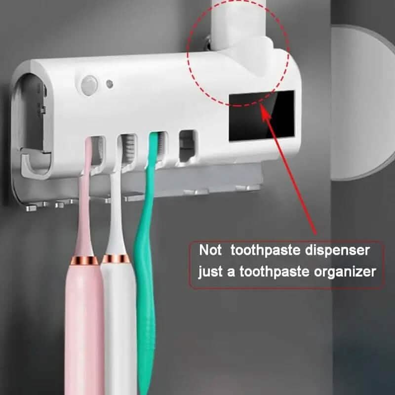 Wall Mounted 4 Slot Toothbrush UV Disinfection Device-Wall Mounted 4 Slot Toothbrush UV Disinfection Device