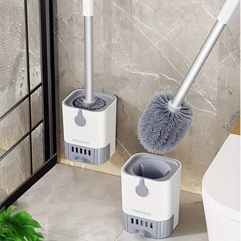 Wall Mounted Long Handle Toilet Cleaning Brush With Holder-Wall Mounted Long Handle Toilet Cleaning Brush With Holder