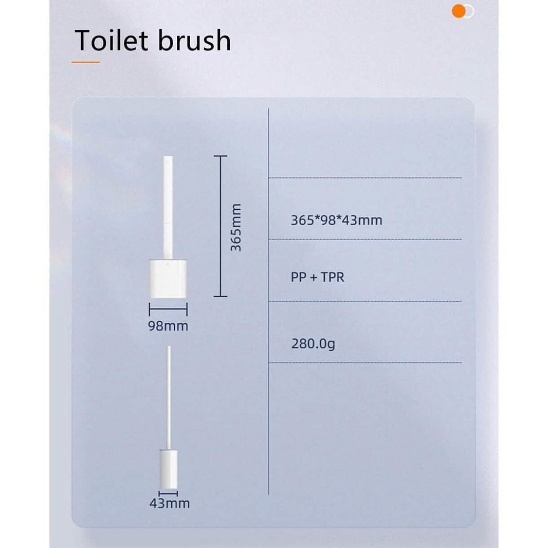 Wall Mounted Silicone Bathroom Brush and Holder Set-Wall Mounted Silicone Bathroom Brush and Holder Set