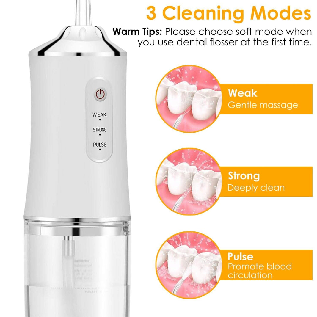 Water Flosser Cordless Dental Oral Irrigator Waterproof Teeth Cleaner-Water Flosser Cordless Dental Oral Irrigator Waterproof Teeth Cleaner