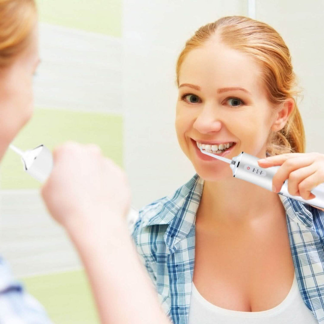 Water Flosser Cordless Dental Oral Irrigator Waterproof Teeth Cleaner-Water Flosser Cordless Dental Oral Irrigator Waterproof Teeth Cleaner