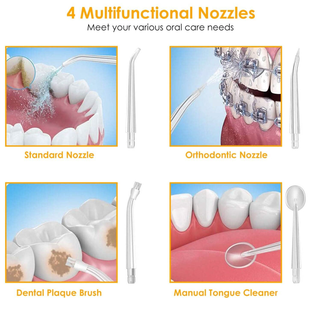 Water Flosser Cordless Dental Oral Irrigator Waterproof Teeth Cleaner-Water Flosser Cordless Dental Oral Irrigator Waterproof Teeth Cleaner