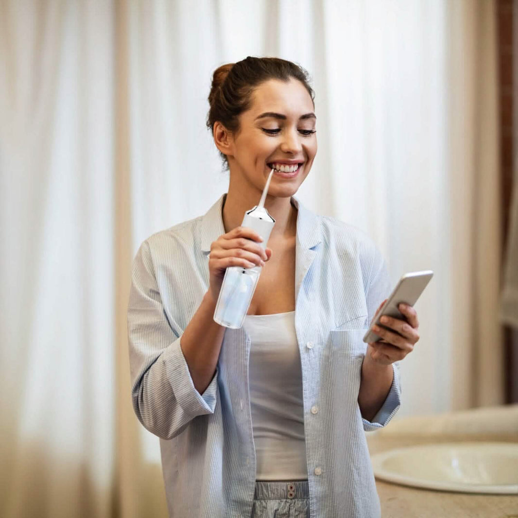 Water Flosser Cordless Dental Oral Irrigator Waterproof Teeth Cleaner-Water Flosser Cordless Dental Oral Irrigator Waterproof Teeth Cleaner