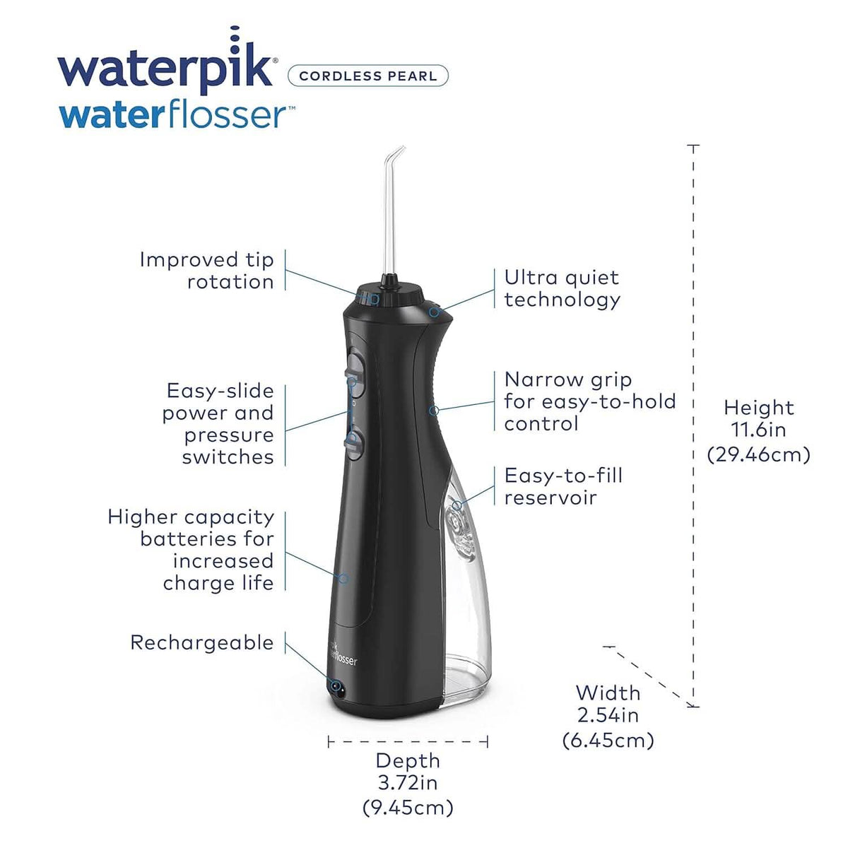 Waterpik Cordless Pearl Water Flosser  (Refurbished)-Waterpik Cordless Pearl Water Flosser  (Refurbished)