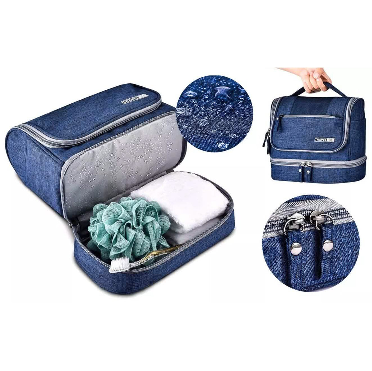 Waterproof Hanging Travel Toiletry Bag for Men and Women-Waterproof Hanging Travel Toiletry Bag for Men and Women