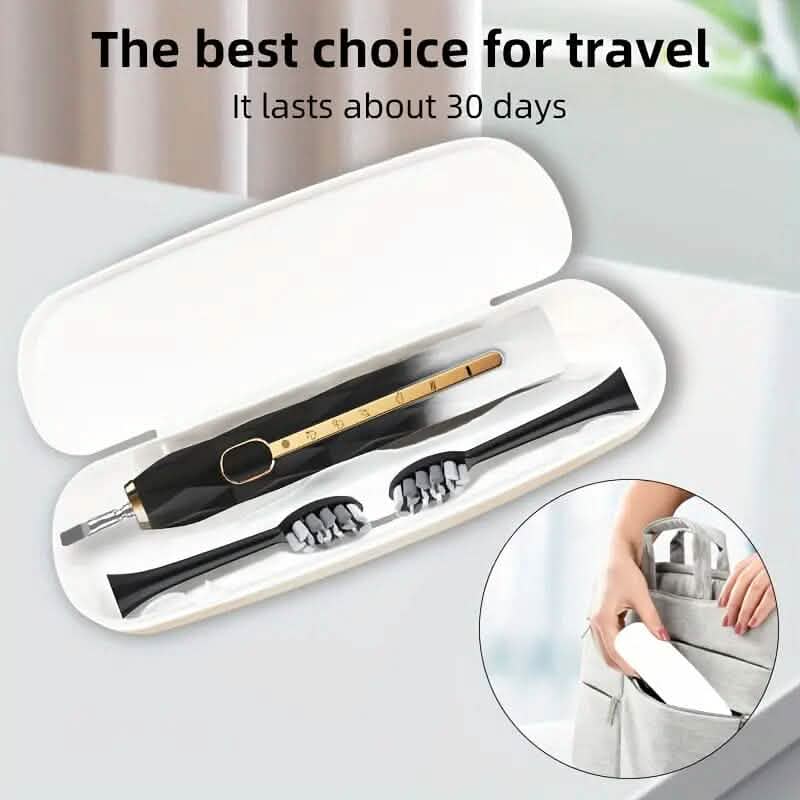 Waterproof USB Rechargeable Electric Toothbrush with 10 Replaceable Toothbrush Heads, Charger and Case-Waterproof USB Rechargeable Electric Toothbrush with 10 Replaceable Toothbrush Heads, Charger and Case