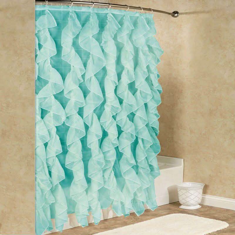 Westendorf Cascading Waterfall Single Shower Curtain-Westendorf Cascading Waterfall Single Shower Curtain