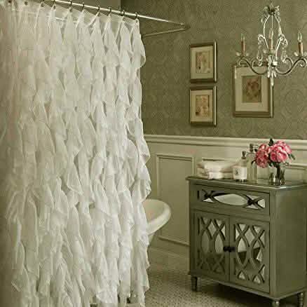 Westendorf Cascading Waterfall Single Shower Curtain-Westendorf Cascading Waterfall Single Shower Curtain