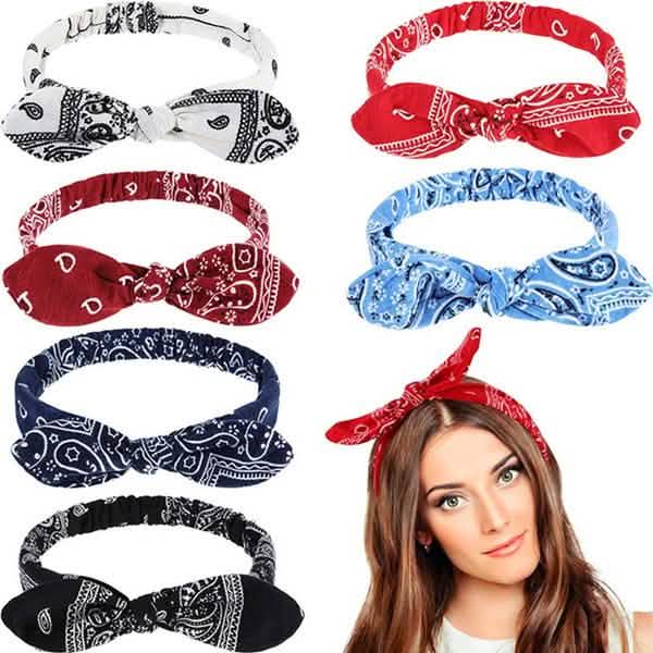 Women Fashion Sweet Retro Print Headbands-Women Fashion Sweet Retro Print Headbands