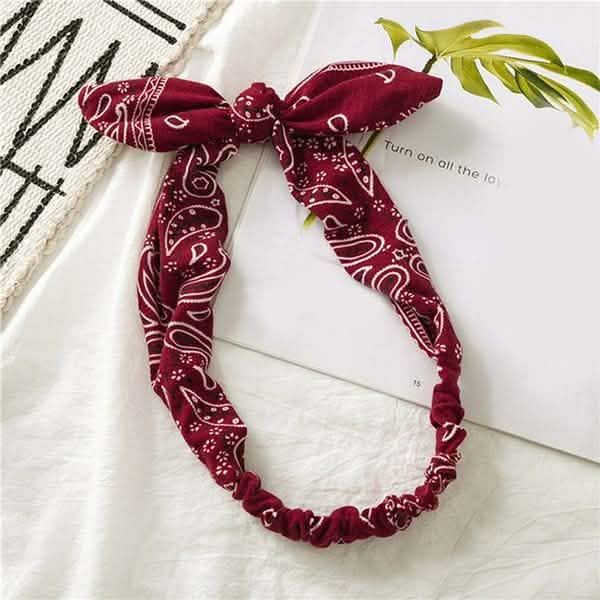 Women Fashion Sweet Retro Print Headbands-Women Fashion Sweet Retro Print Headbands